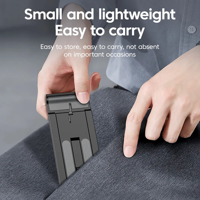 Portable phone stand, adjustable desktop stand, multifunctional foldable universal phone and tablet stand
