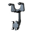 Universal Car Phone Mount with Rotating and Retractable Design for Rearview Mirror, DVR, GPS, and Dashboard Camera