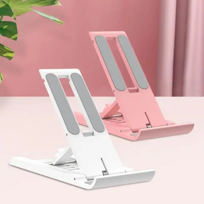 Portable phone stand, adjustable desktop stand, multifunctional foldable universal phone and tablet stand