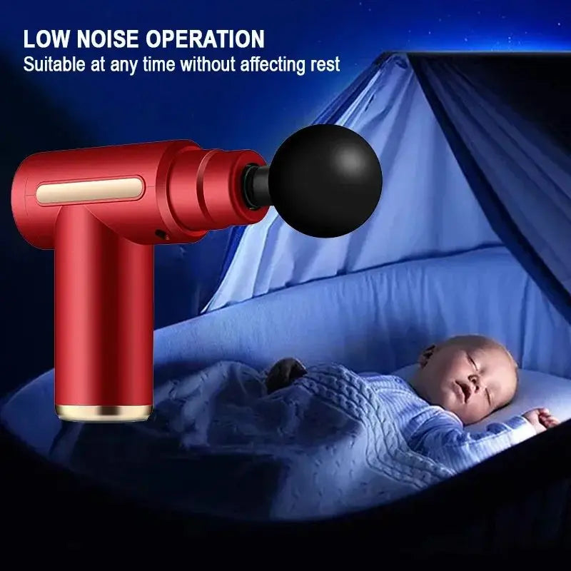 Fascial Massage Gun Electric Percussion Pistol Massager Body Neck Back Deep Tissue Muscle Relaxation Fitness Tool For Shoulder