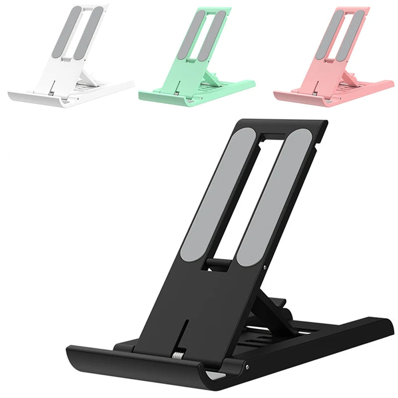Portable phone stand, adjustable desktop stand, multifunctional foldable universal phone and tablet stand