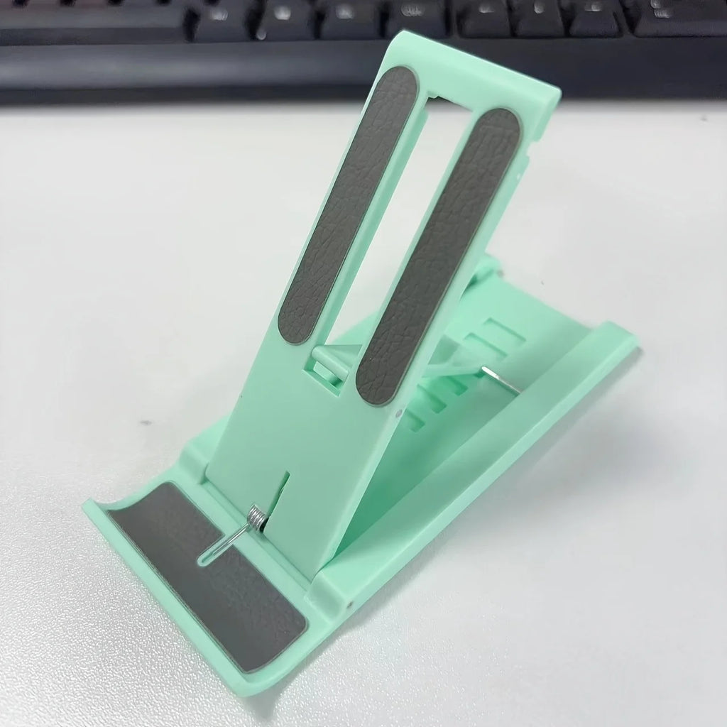 Portable phone stand, adjustable desktop stand, multifunctional foldable universal phone and tablet stand