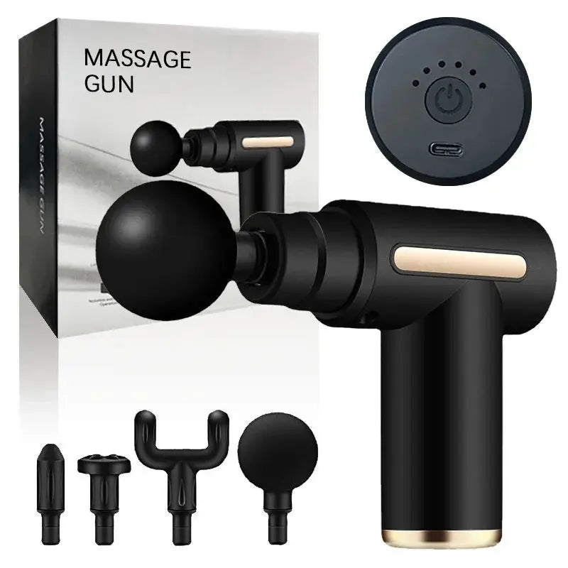 Fascial Massage Gun Electric Percussion Pistol Massager Body Neck Back Deep Tissue Muscle Relaxation Fitness Tool For Shoulder